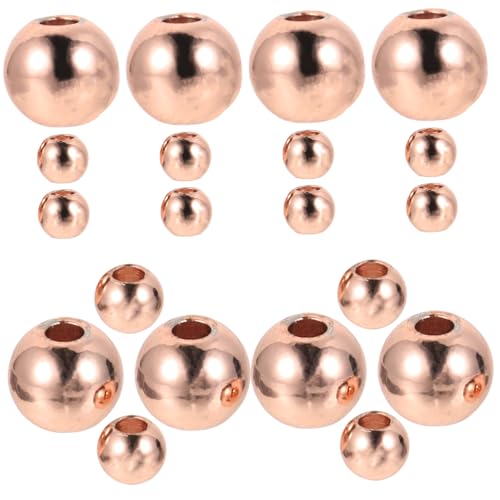 NOLITOY 200 Stück Roségold Kupfer Abstandsperlen Rund Glatt Nahtlos DIY Schmuckherstellung Armbänder Perlen Auffädeln Zubehör für DIY Ohrringe und Halsketten NOLITOY 200 Stück Roségold Kupfer Abstandsperlen Rund Glatt Nahtlos DIY Schmuckherstellung Armbänder Perlen Auffädeln Zubehör für DIY Ohrringe und Halsketten von NOLITOY