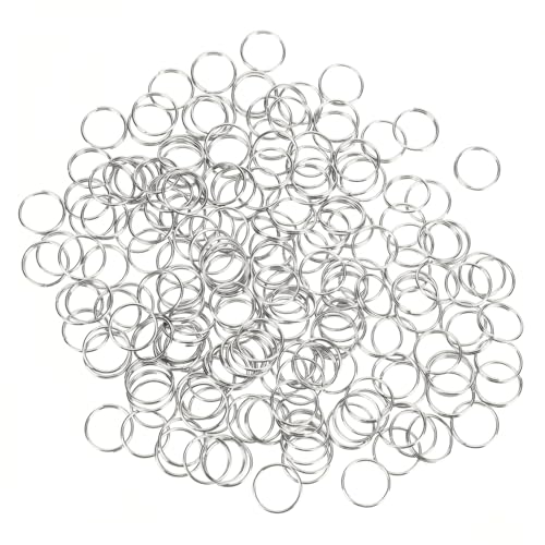 NOLITOY 200 Stück Schlüsselringe Rund Split Key Rings für Bastelbedarf Stabile Schlüsselanhänger Ringe in Kleinformat für DIY Schmuck und Zubehör NOLITOY 200 Stück Schlüsselringe Rund Split Key Rings für Bastelbedarf Stabile Schlüsselanhänger Ringe in Kleinformat für DIY Schmuck und Zubehör von NOLITOY