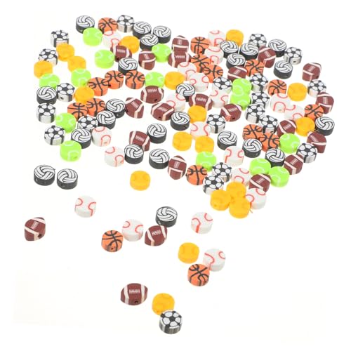 NOLITOY 200 Stück Sport Perlen Mix für DIY Schmuckherstellung Vielseitige Polymer Tonperlen für Halsketten Armbänder Ohrringe und Schlüsselanhänger Bunte Spacer Perlen für Kreative NOLITOY 200 Stück Sport Perlen Mix für DIY Schmuckherstellung Vielseitige Polymer Tonperlen für Halsketten Armbänder Ohrringe und Schlüsselanhänger Bunte Spacer Perlen für Kreative von NOLITOY
