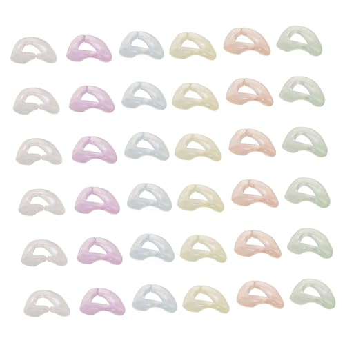 NOLITOY 200 Stück Teiliges Acryl Oval Glitzer Verbindungsringe Leuchtende Schmuckverbinder zum Basteln Stabile Fluoreszierende Kunststoff Links für Armbänder Schlüsselanhänger DIY Zubehör NOLITOY 200 Stück Teiliges Acryl Oval Glitzer Verbindungsringe Leuchtende Schmuckverbinder zum Basteln Stabile Fluoreszierende Kunststoff Links für Armbänder Schlüsselanhänger DIY Zubehör von NOLITOY
