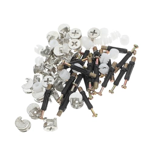 NOLITOY 24 Sätze Metall-möbelverbinder, Nockenbeschläge, Schrankverbinder, Metall-möbelbeschläge, Möbelteile, Nockenschraubenverbinder NOLITOY 24 Sätze Metall-möbelverbinder, Nockenbeschläge, Schrankverbinder, Metall-möbelbeschläge, Möbelteile, Nockenschraubenverbinder von NOLITOY
