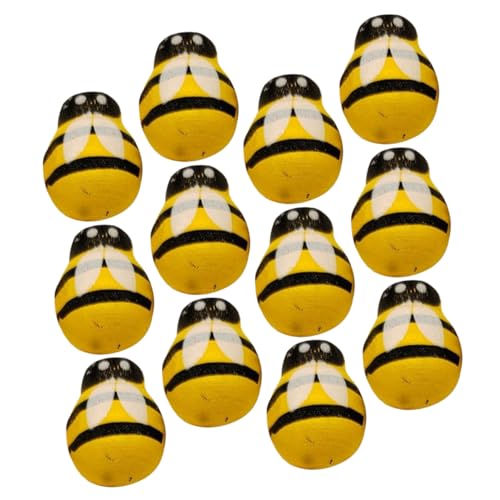 NOLITOY 24 Stück DIY Holz Bienen Dekorationen Handgefertigte Bienen Ornamente für Bastelprojekte und Partys Robuste und Charmante Holzverzierungen NOLITOY 24 Stück DIY Holz Bienen Dekorationen Handgefertigte Bienen Ornamente für Bastelprojekte und Partys Robuste und Charmante Holzverzierungen von NOLITOY