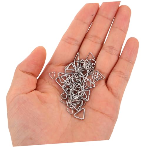 NOLITOY 240 Stück Teiliges Edelstahl Dreieck-biegering- Verschlossene Schmuckverbinder Korrosionsbeständig und Langlebig für DIY Halsketten Armbänder und Ohrringe Polierte Oberfläche für von NOLITOY