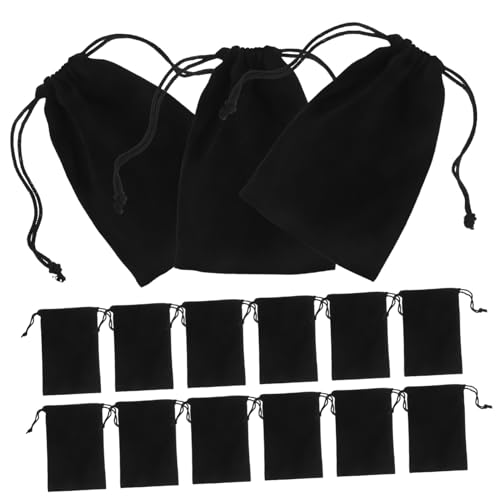 NOLITOY 25 Stück Teiliges Samtbeutel Zugband Wiederverwendbare Schmuckaufbewahrungstaschen Weiche Langlebige Geschenkbeutel für Kleine Schmuckstücke Hochzeit Weihnachten Valentinstag von NOLITOY