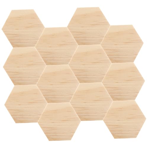 NOLITOY 25 Stück Teiliges Sechseckige Holzplättchen Unbehandelte Holzhexagonformen für DIY Bastelprojekte Vielseitige Holzdeko zum Bemalen und Verzieren Robuste Holzscheiben für Kreative NOLITOY 25 Stück Teiliges Sechseckige Holzplättchen Unbehandelte Holzhexagonformen für DIY Bastelprojekte Vielseitige Holzdeko zum Bemalen und Verzieren Robuste Holzscheiben für Kreative von NOLITOY