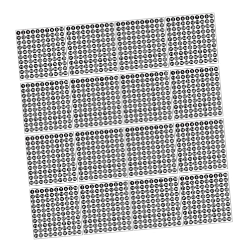 NOLITOY 2500 Stück Teiliges Zahlenaufkleber Selbstklebende Wasserdichte Vinyl Punkte aus Beschichtetem Papier Langlebig und Ablösbar für Inventar Büro Klassenzimmer und Heimorganisation NOLITOY 2500 Stück Teiliges Zahlenaufkleber Selbstklebende Wasserdichte Vinyl Punkte aus Beschichtetem Papier Langlebig und Ablösbar für Inventar Büro Klassenzimmer und Heimorganisation von NOLITOY