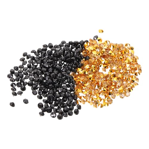 NOLITOY 2Er-Pack Diamanten Gold Schwarz Spitze Rückseite Stabile Vase Füller Kristallflachsteine Vielseitig Dekoration Hochzeit Party Feiertage NOLITOY 2Er-Pack Diamanten Gold Schwarz Spitze Rückseite Stabile Vase Füller Kristallflachsteine Vielseitig Dekoration Hochzeit Party Feiertage von NOLITOY