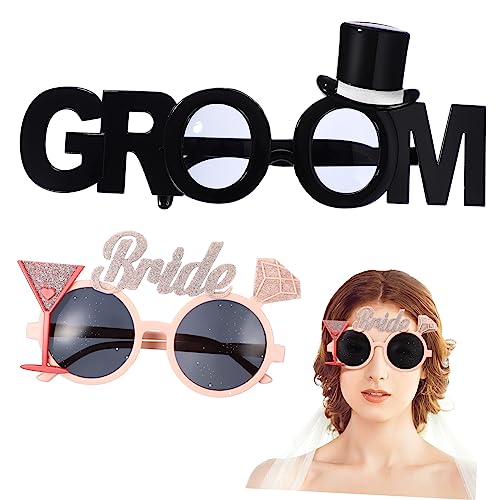 NOLITOY 2Stücke Lustige Hochzeitsbrille für Farbige Foto Requisiten für Junggesellenabschied und Hochzeitsfeier Spaßige Accessoires für Unvergessliche Erinnerungen NOLITOY 2Stücke Lustige Hochzeitsbrille für Farbige Foto Requisiten für Junggesellenabschied und Hochzeitsfeier Spaßige Accessoires für Unvergessliche Erinnerungen von NOLITOY