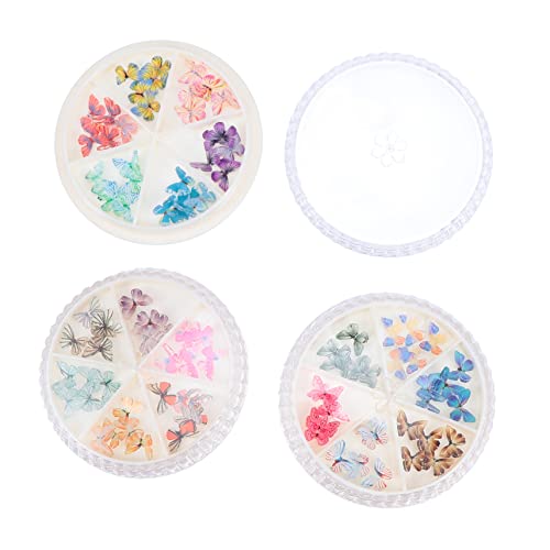 NOLITOY 3 Boxen Schmetterlinge Nagelaufkleber Boxen DIY Maniküre Dekorationen für Kreative Fingernägel für und Nail Art Enthusiasten NOLITOY 3 Boxen Schmetterlinge Nagelaufkleber Boxen DIY Maniküre Dekorationen für Kreative Fingernägel für und Nail Art Enthusiasten von NOLITOY