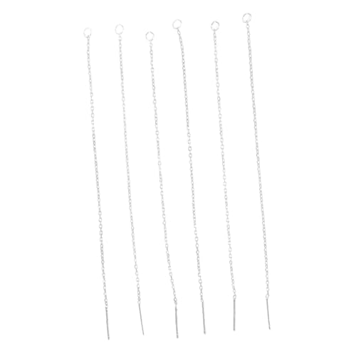 NOLITOY 3 Paare Ohrhänger Zubehör Sterlingsilber Ohrring Faden DIY Schmuckherstellung Ohrhaken Zubehör für Damen Ohrstecker Selber Machen von NOLITOY