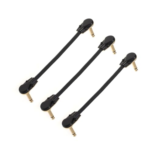 NOLITOY 3 STÜCKE Teiliges Instrumentenkabel mit Rechtwinkligen Vergoldeten Klinkensteckern Doppelt Geschirmt Sauerstofffreiem Kupfer Geräuscharm für Gitarre Bass Keyboard und Effektpedale NOLITOY 3 STÜCKE Teiliges Instrumentenkabel mit Rechtwinkligen Vergoldeten Klinkensteckern Doppelt Geschirmt Sauerstofffreiem Kupfer Geräuscharm für Gitarre Bass Keyboard und Effektpedale von NOLITOY