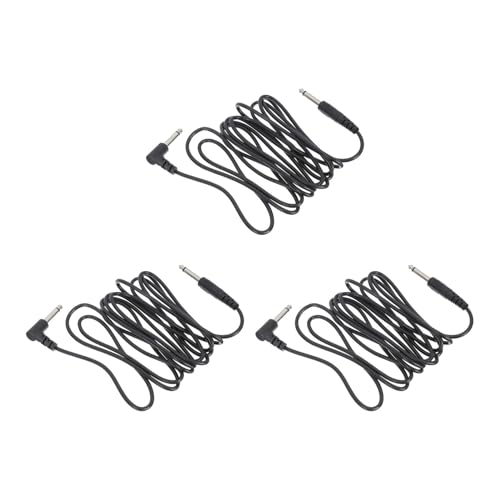 NOLITOY 3 STÜCKE Teiliges Klinken Audio Kabel Elektrische Gitarrenverbindung Langlebiges Lautsprecherkabel mit Hoher Signalstabilität Geeignet für Bühne und Studio Professionell und von NOLITOY