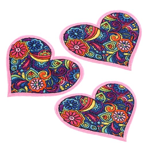 NOLITOY 3 Stück Herz Patches für Kleidung Kreative Stickerei Applikationen für Shirts Jacken und Hosen Stylische Flicken zum Aufbügeln Langlebig und Vielseitig Verwendbar NOLITOY 3 Stück Herz Patches für Kleidung Kreative Stickerei Applikationen für Shirts Jacken und Hosen Stylische Flicken zum Aufbügeln Langlebig und Vielseitig Verwendbar von NOLITOY