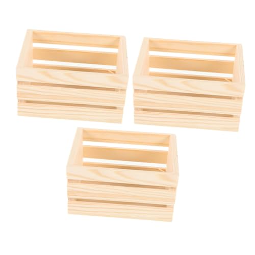 NOLITOY 3 Stück Holz Körbe für Puppenhaus Zubehör Vielseitige Aufbewahrungskörbe für Bastelprojekte für Lebensmittel und Getränke Authentische Dekoration für Miniaturwelten NOLITOY 3 Stück Holz Körbe für Puppenhaus Zubehör Vielseitige Aufbewahrungskörbe für Bastelprojekte für Lebensmittel und Getränke Authentische Dekoration für Miniaturwelten von NOLITOY
