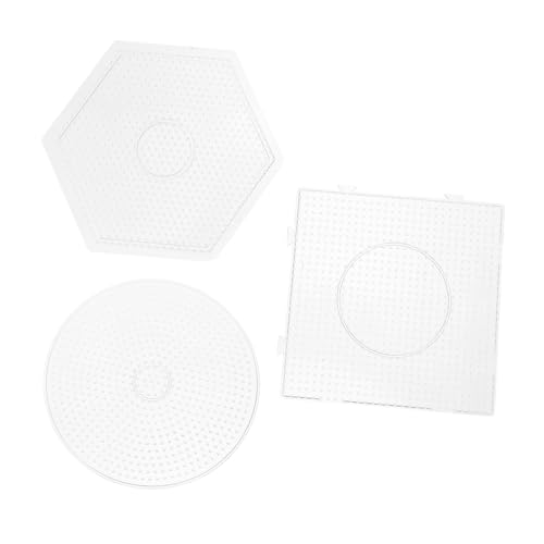 NOLITOY 3 Stück Pindou Vorlagen Stecktafeln Sicherung Für Sicherungsperlen Platten Stecktafeln Perlen Platten Basteln Stecktafel Tafel Bastelperlen Werkzeug Perlen von NOLITOY