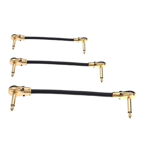 NOLITOY 3 Stück Teiliges Bass Flachkopf Audio Kabel Langlebige Gitarre Verbindungskabel mit Sauerstofffreiem Widerstandsfähig Flexibel Geeignet für Gitarren Pro Audio Equipment NOLITOY 3 Stück Teiliges Bass Flachkopf Audio Kabel Langlebige Gitarre Verbindungskabel mit Sauerstofffreiem Widerstandsfähig Flexibel Geeignet für Gitarren Pro Audio Equipment von NOLITOY