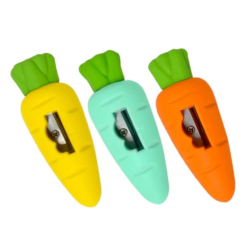 NOLITOY 3 Stück Teiliges Mini Karotten Radiergummis mit Integriertem Bleistiftanspitzer Bunte Handheld Anspitzer für Schulbelohnungen und Partygeschenke Kreative Schreibwaren für NOLITOY 3 Stück Teiliges Mini Karotten Radiergummis mit Integriertem Bleistiftanspitzer Bunte Handheld Anspitzer für Schulbelohnungen und Partygeschenke Kreative Schreibwaren für von NOLITOY