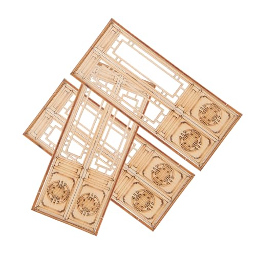 NOLITOY 3 Stück Teiliges Miniatur Holz Doppeltür Modell für Puppenhaus Bewegliche Türen Traditionelle Chinesische Architektur Diy Zubehör für Puppenhaus Garten Dekoration NOLITOY 3 Stück Teiliges Miniatur Holz Doppeltür Modell für Puppenhaus Bewegliche Türen Traditionelle Chinesische Architektur Diy Zubehör für Puppenhaus Garten Dekoration von NOLITOY