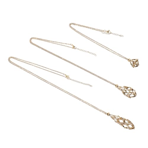 NOLITOY 3 Stück Teiliges Netz Halsketten Kristallanhänger Halter Robustes DIY Schmuckzubehör für Damen und Herren Verformungsbeständig Stilvolles Accessoire NOLITOY 3 Stück Teiliges Netz Halsketten Kristallanhänger Halter Robustes DIY Schmuckzubehör für Damen und Herren Verformungsbeständig Stilvolles Accessoire von NOLITOY