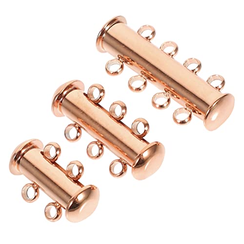 NOLITOY 3 Stück Teiliges Schmuckverschlüsse Robuste Verbindungselemente für Armbänder und DIY Schmuckherstellung Geeignet für Layering Roségold NOLITOY 3 Stück Teiliges Schmuckverschlüsse Robuste Verbindungselemente für Armbänder und DIY Schmuckherstellung Geeignet für Layering Roségold von NOLITOY