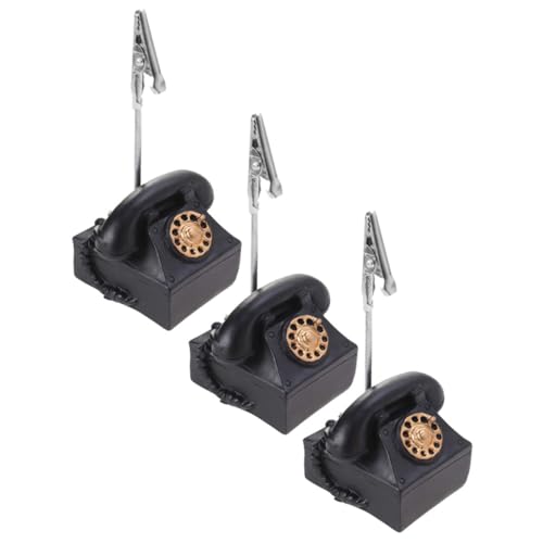 NOLITOY 3 Stück Teiliges Wiederverwendbares Resin memo Telefonform Filigrane Nachricht Clips Stabiler Kartenhalter für Fotos Notizen und Tischdekoration im Büro und Zuhause NOLITOY 3 Stück Teiliges Wiederverwendbares Resin memo Telefonform Filigrane Nachricht Clips Stabiler Kartenhalter für Fotos Notizen und Tischdekoration im Büro und Zuhause von NOLITOY