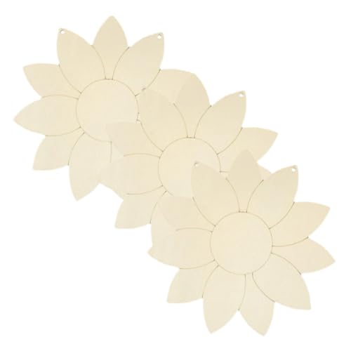 NOLITOY 3 Stück Unbehandelte Holz sonnenblumen Dekoration DIY Holzscheiben zum Bemalen Basteln Handmalerei Holzanhänger für Kreative Wohnraumgestaltung NOLITOY 3 Stück Unbehandelte Holz sonnenblumen Dekoration DIY Holzscheiben zum Bemalen Basteln Handmalerei Holzanhänger für Kreative Wohnraumgestaltung von NOLITOY