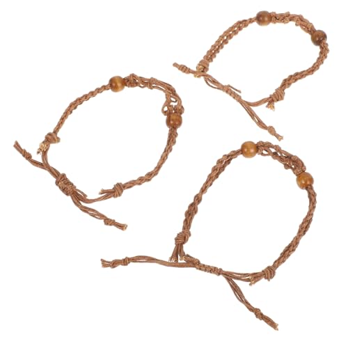 NOLITOY 3 Stück Verstellbarer Halter für Leere Handgewebtes Armband für Schmuckanhänger Braided Wrist Band für Steine von NOLITOY
