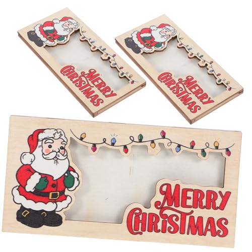 NOLITOY 3 Stück Weihnachtsgeldhalter aus Holz Kompakt und Leicht Praktischer Kartenhalter für Bargeldgeschenke Mobiler Geldspender für Weihnachten für Familienfeiern und Festtage NOLITOY 3 Stück Weihnachtsgeldhalter aus Holz Kompakt und Leicht Praktischer Kartenhalter für Bargeldgeschenke Mobiler Geldspender für Weihnachten für Familienfeiern und Festtage von NOLITOY