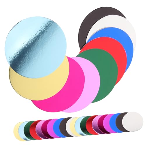 NOLITOY 30 Blatt Buntes Bastelpapier Set Farbige Origami Papier Runde Herz Stern Formen DIY Faltpapier Bastelset Dekoratives Schneidepapier für Handwerk Schulprojekte Party von NOLITOY