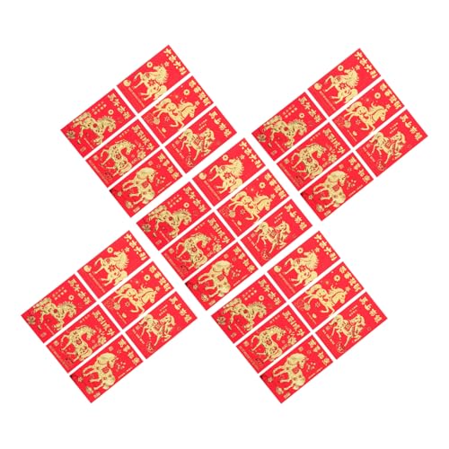 NOLITOY 30 Stück Kreative Chinesische Rote Umschläge Jahr Des Pferdes Traditionell Geprägte Lunar Year Hong Bao Vielseitige Neujahrs Geldumschläge für Frühlingsfest und Familienfeiern NOLITOY 30 Stück Kreative Chinesische Rote Umschläge Jahr Des Pferdes Traditionell Geprägte Lunar Year Hong Bao Vielseitige Neujahrs Geldumschläge für Frühlingsfest und Familienfeiern von NOLITOY