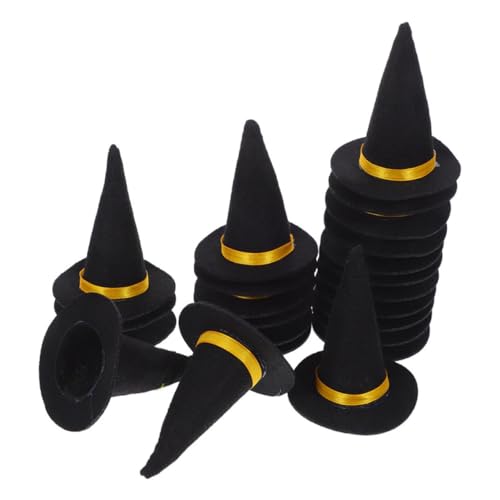 NOLITOY 30 Stück Puppenhüte: Halloween Mini-hexenhüte Aus Filz – Winzige Flaschenaufsätze Für Partydekorationen, Kostüme, Weinflaschen, Und Urlaubsbasteleien NOLITOY 30 Stück Puppenhüte: Halloween Mini-hexenhüte Aus Filz – Winzige Flaschenaufsätze Für Partydekorationen, Kostüme, Weinflaschen, Und Urlaubsbasteleien von NOLITOY