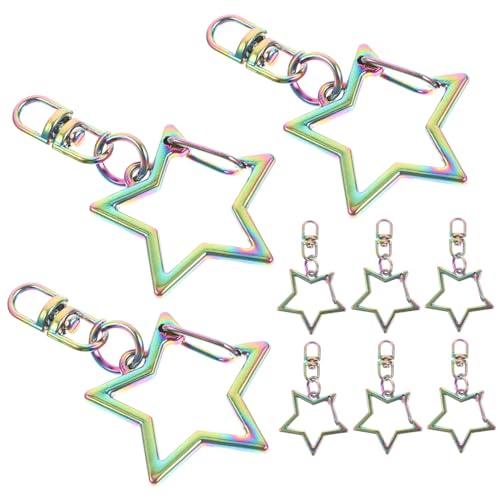 NOLITOY 30 Stück Teiliges Bunte DIY Schlüsselanhänger aus Zinklegierung Sternform Schnapphaken Schlüsselring Zubehör Praktische Karabinerclips zum Basteln und Schlüssel Organisieren NOLITOY 30 Stück Teiliges Bunte DIY Schlüsselanhänger aus Zinklegierung Sternform Schnapphaken Schlüsselring Zubehör Praktische Karabinerclips zum Basteln und Schlüssel Organisieren von NOLITOY