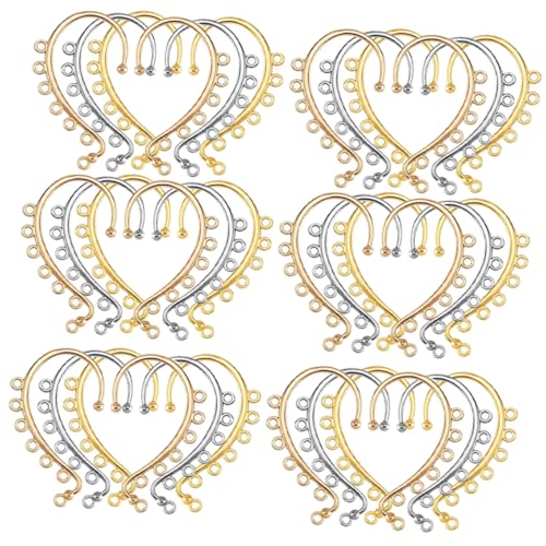 NOLITOY 30 Stück Teiliges DIY Ohrring Ohrhaken mit Löchern Ohrschmuck Zubehör in Gold Silber Gold für Schmuckgestaltung Leicht und Hautfreundlich NOLITOY 30 Stück Teiliges DIY Ohrring Ohrhaken mit Löchern Ohrschmuck Zubehör in Gold Silber Gold für Schmuckgestaltung Leicht und Hautfreundlich von NOLITOY