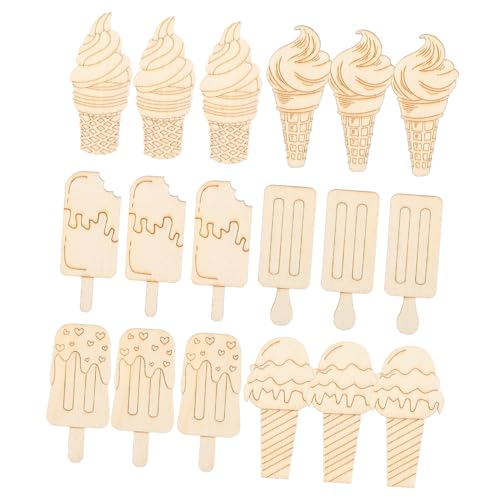 NOLITOY 30 Stück Teiliges Holz Eiscreme Bastelset Unfertige Sommer Dekoration für DIY Holzverzierung Glatte Oberfläche Langlebig Sicher für Party Büro NOLITOY 30 Stück Teiliges Holz Eiscreme Bastelset Unfertige Sommer Dekoration für DIY Holzverzierung Glatte Oberfläche Langlebig Sicher für Party Büro von NOLITOY