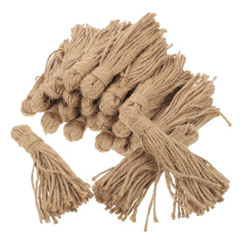 NOLITOY 30 Stück Teiliges Jute Quasten für Rustikale Dekorationen für DIY Holzperlen Girlanden Natürliche Gelbe Jutequasten mit Strukturierter für Kreative Bastelprojekte und NOLITOY 30 Stück Teiliges Jute Quasten für Rustikale Dekorationen für DIY Holzperlen Girlanden Natürliche Gelbe Jutequasten mit Strukturierter für Kreative Bastelprojekte und von NOLITOY