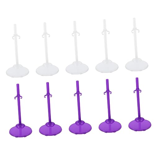 NOLITOY 30 Stück Teiliges Puppenständer Stabiler Halter für Puppen Transparente und Modelle für Präsentation von Puppen und Actionfiguren Fördert die Kreativität von NOLITOY