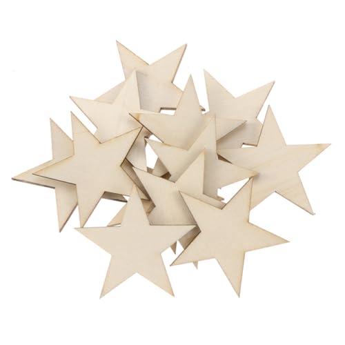 NOLITOY 300 Stück Holzsterne Fünfzackige Sternformen Holzscheiben zum Basteln DIY Hochzeit Festival Dekoration Umweltfreundlich Präzise Geschnitten für Kreative Handarbeiten NOLITOY 300 Stück Holzsterne Fünfzackige Sternformen Holzscheiben zum Basteln DIY Hochzeit Festival Dekoration Umweltfreundlich Präzise Geschnitten für Kreative Handarbeiten von NOLITOY