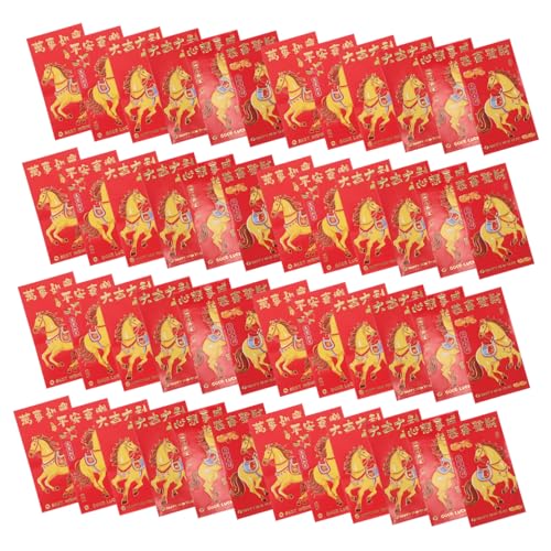 NOLITOY 300 Stück Rote Chinesische Umschläge – Umschläge Zum Neujahrsfest 2026 Für Ungefaltetes Bargeld – Jahr Des Pferdes Hong Bao Für Das Frühlingsfest NOLITOY 300 Stück Rote Chinesische Umschläge – Umschläge Zum Neujahrsfest 2026 Für Ungefaltetes Bargeld – Jahr Des Pferdes Hong Bao Für Das Frühlingsfest von NOLITOY