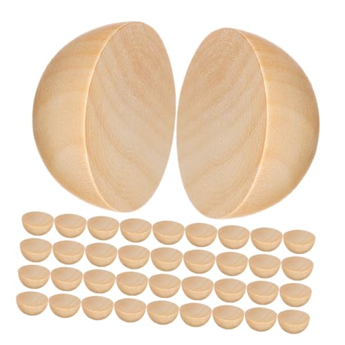 NOLITOY 300 Stück Unvollendete Holzkugeln Halbrund Holzperlen Zum Bemalen Für DIY Bastelprojekte Kreative Dekoration Erwachsene Weihnachtsdeko Kunsthandwerk NOLITOY 300 Stück Unvollendete Holzkugeln Halbrund Holzperlen Zum Bemalen Für DIY Bastelprojekte Kreative Dekoration Erwachsene Weihnachtsdeko Kunsthandwerk von NOLITOY