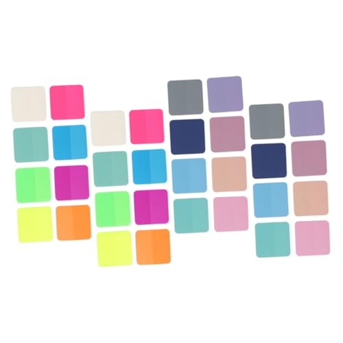 NOLITOY 32 Stück Teiliges Ablösbare Haftnotizen Quadratische Halbtransparente Pet Index Tabs mit Starkem Klebstoff Fluoreszierende und Farben Praktische Memo Pads für Büro Schule und NOLITOY 32 Stück Teiliges Ablösbare Haftnotizen Quadratische Halbtransparente Pet Index Tabs mit Starkem Klebstoff Fluoreszierende und Farben Praktische Memo Pads für Büro Schule und von NOLITOY