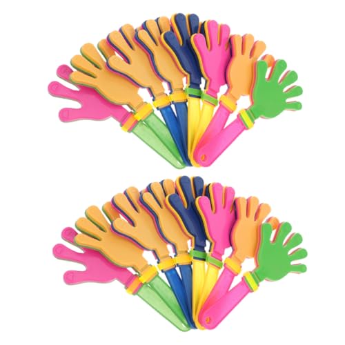 NOLITOY 36 Stück Teiliges Kunststoff Noisemaker mit Flexiblem Klapphand Design Leichte Party krachmacher für Feierlichkeiten Schulveranstaltungen und Silvesterspaß Zufällige Farbe von NOLITOY