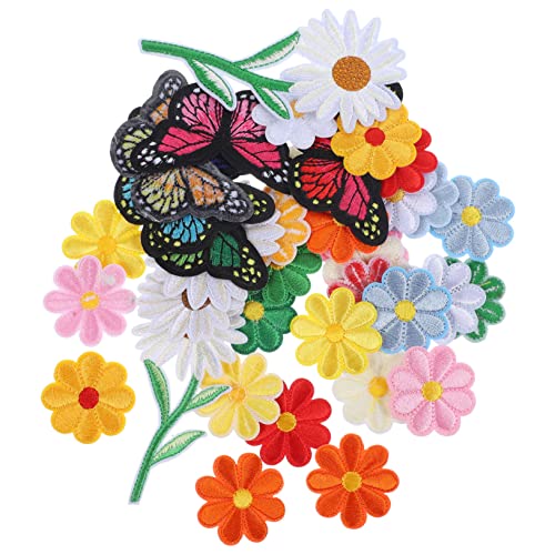 NOLITOY 39 Stück Teiliges Bügelflicken Blumen Schmetterlinge Aufnäher zum Aufbügeln Kleidung Reparatur Applikationen DIY Stickerei Patches für Jacken Shirts Hosen NOLITOY 39 Stück Teiliges Bügelflicken Blumen Schmetterlinge Aufnäher zum Aufbügeln Kleidung Reparatur Applikationen DIY Stickerei Patches für Jacken Shirts Hosen von NOLITOY