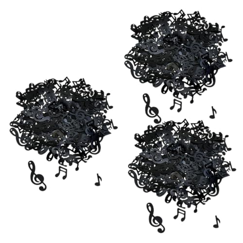 NOLITOY 3Packungen Pack Abschlusskonfetti Notizen Aus Papier Für Tischdekoration Geburtstags Und Abschlussfeier Party Accessoire Schwarze Mischfarbe von NOLITOY