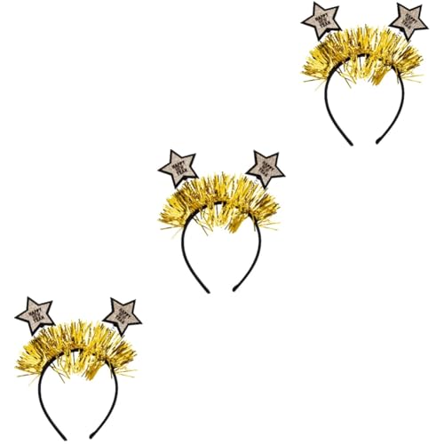 NOLITOY 3st Feiertagsdekorationen 2023 Haarbänder 2023 Graduierungs-haarreifen Partyzubehör Für Das Neue Jahr 2022 Haarverzierung Abend Kopfschmuck Student Pailletten Stirnband Vlies von NOLITOY