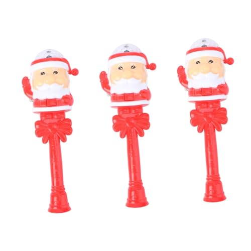 NOLITOY 3st Flash-stick Spielzeug Kidcraft-spielset Festival-glühstab Zauberstab Aufleuchten Blinkende Weihnachtsrequisite Weihnachtsglühstab Plastik Leuchtstab Kind Weihnachten von NOLITOY