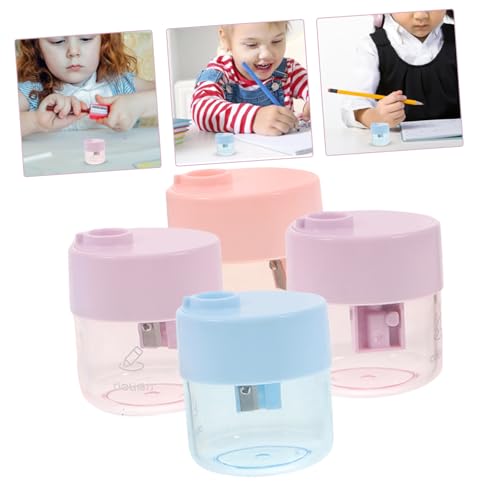 NOLITOY 4 STÜCKE Transparente Manuelle Bleistiftspitzer mit Klingen Tragbare Kleine Anspitzer für Schüler Geeignet als Belohnung und Schulanfangsgeschenk Zufällige Farbe Zufällige Farbe NOLITOY 4 STÜCKE Transparente Manuelle Bleistiftspitzer mit Klingen Tragbare Kleine Anspitzer für Schüler Geeignet als Belohnung und Schulanfangsgeschenk Zufällige Farbe Zufällige Farbe von NOLITOY