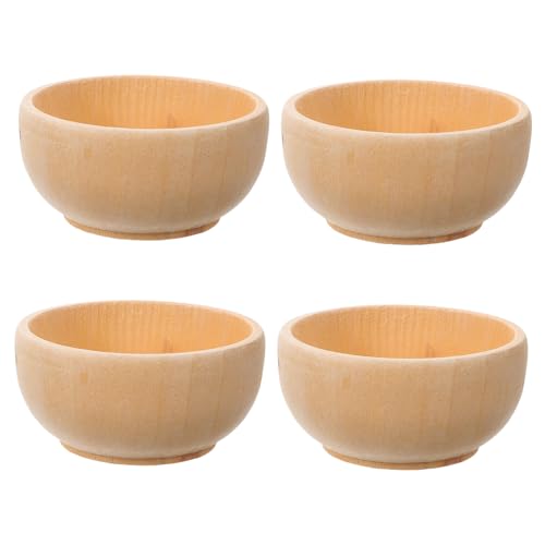 NOLITOY 4 Sätze Teiliges Set Kleiner Holzschalen Für Diy Projekte Unvollendete Holzspielzeuge Zur Kreativität Und Fantasieanregung Für Bastelarbeiten Und Dekorationen 4 Stück * 4 NOLITOY 4 Sätze Teiliges Set Kleiner Holzschalen Für Diy Projekte Unvollendete Holzspielzeuge Zur Kreativität Und Fantasieanregung Für Bastelarbeiten Und Dekorationen 4 Stück * 4 von NOLITOY