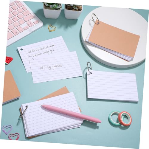 NOLITOY 4 Stk. Teiliges Linierten Karteikarten mit Ringbindung Beidseitig Bedruckt pro Karteikarte für Studium Geordnete Notizen Verbessertes Lernen und Einfache Organisation NOLITOY 4 Stk. Teiliges Linierten Karteikarten mit Ringbindung Beidseitig Bedruckt pro Karteikarte für Studium Geordnete Notizen Verbessertes Lernen und Einfache Organisation von NOLITOY