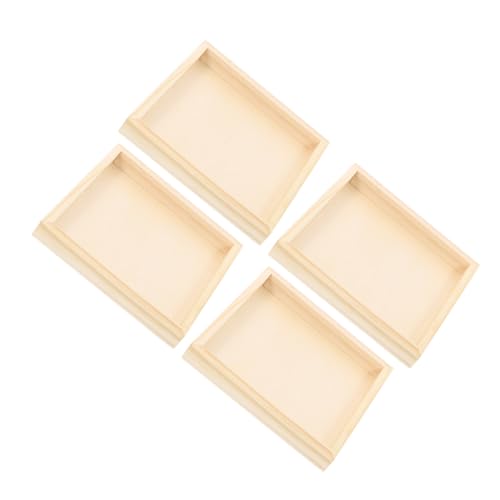 NOLITOY 4 Stück Holz Tabletts für Puzzle Quadratische Stabile Aufbewahrungstrays aus Robustem Holz Glatte Oberfläche zur Organisation und Lagerung von Puzzlespielzeug NOLITOY 4 Stück Holz Tabletts für Puzzle Quadratische Stabile Aufbewahrungstrays aus Robustem Holz Glatte Oberfläche zur Organisation und Lagerung von Puzzlespielzeug von NOLITOY