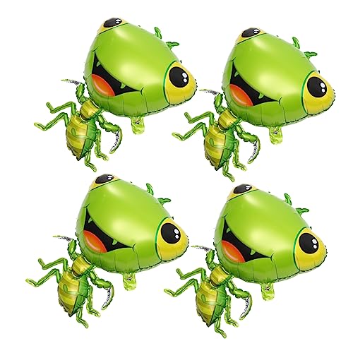 NOLITOY 4 Stück Insekten Folienballons Lustige Tierballons für Kindergeburtstage Shower Partys Einzigartige Deko für Zimmer Fotos Farbenfrohe Tiermotive für Fröhliche von NOLITOY